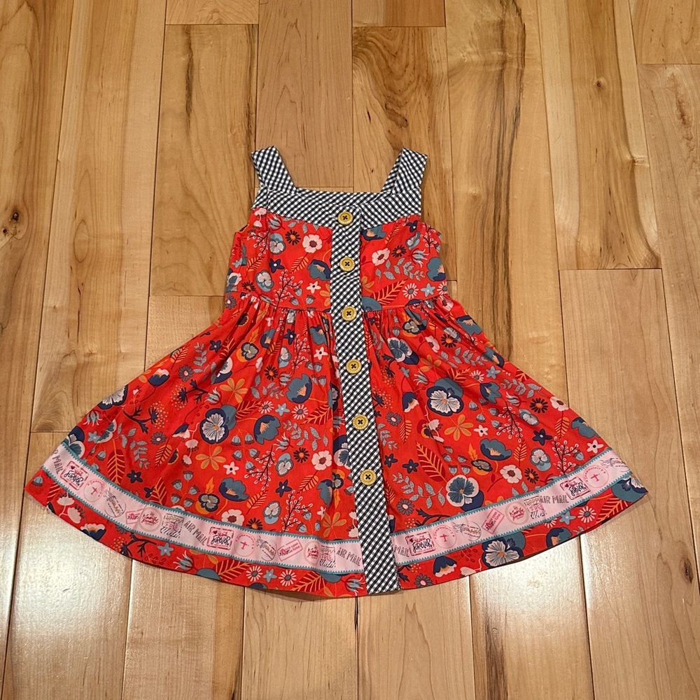 Matilda Jane Floral Red Kids Dress